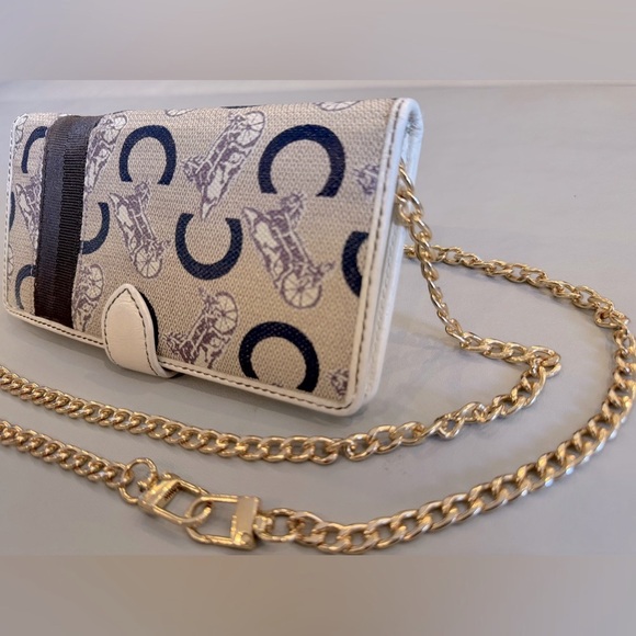 Celine Macadam C/Horse Long Wallet with Unbranded Chain - Picture 2 of 7